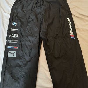 Mens Puma Brand “BWM” nylon pants(swishy) size Medium.